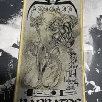 Abigail/Barbatos "Sexual Metal Holocaust" Official Woven Patch Gold border