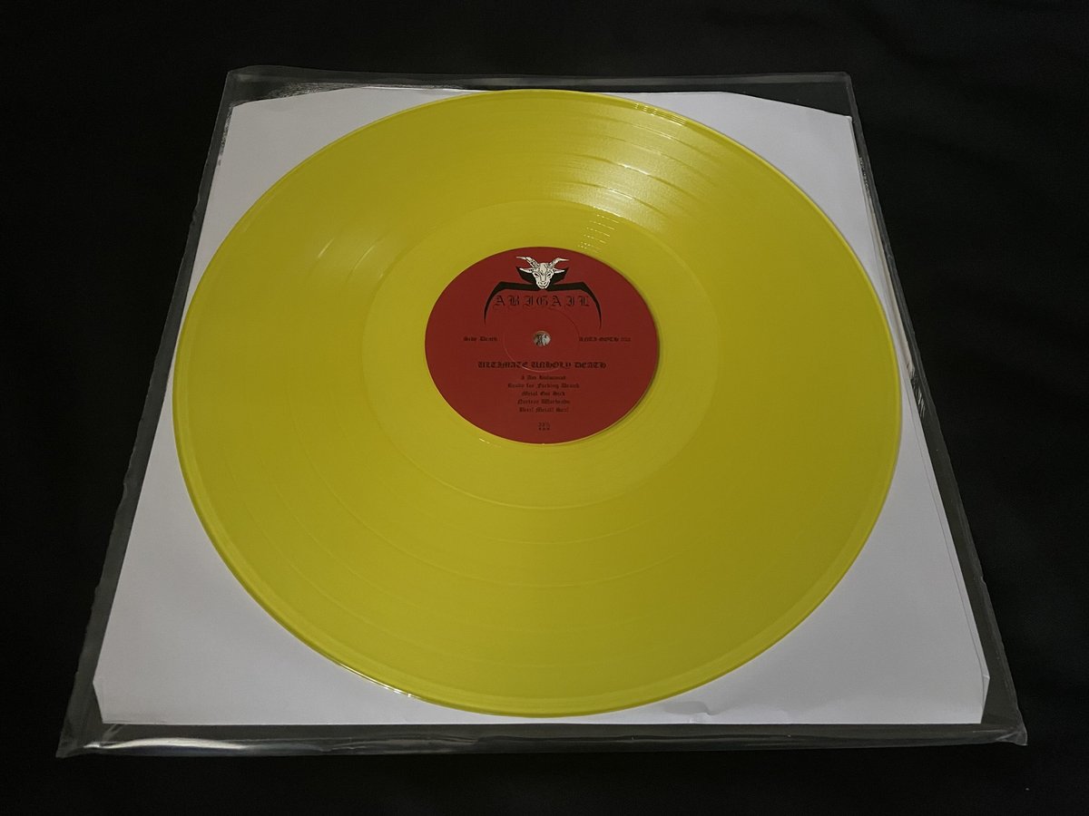 ULTIMATE UNHOLY DEATH ABIGAIL   レコード　新品 Abigail 
