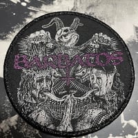 Barbatos "Skulls" Official Woven Patch Black border