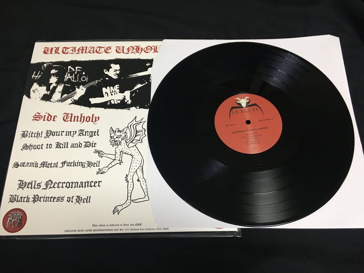 ULTIMATE UNHOLY DEATH ABIGAIL   レコード　新品 Abigail 