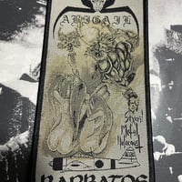 Abigail/Barbatos "Sexual Metal Holocaust" Official Woven Patch Black border