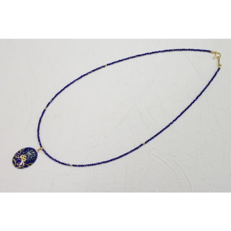 K18ラピス江戸蒔絵ネックレス　84287-160ｗFEZ