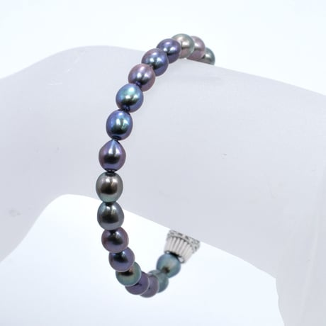 パール silverCZ磁気ワンタッチクラスプ　ブレスレット 70006-000(BL-27)￥15972
