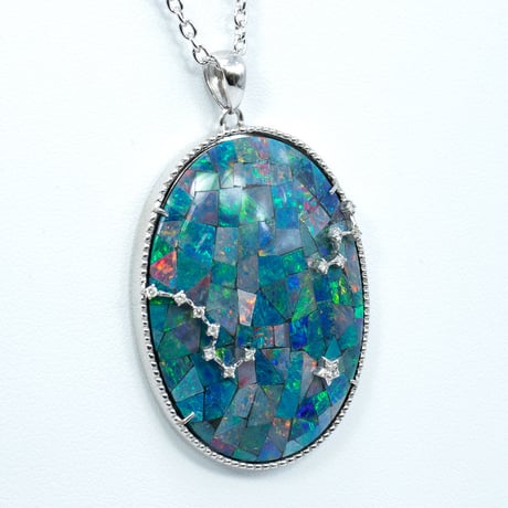 モザイクオパール ダイヤネックレス 星座 40031-000(Pn431)￥82522