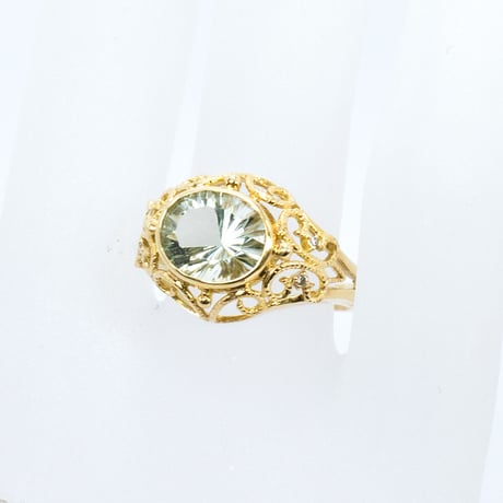 K18 水晶コーツ ダイヤ リング 61553-140￥95832