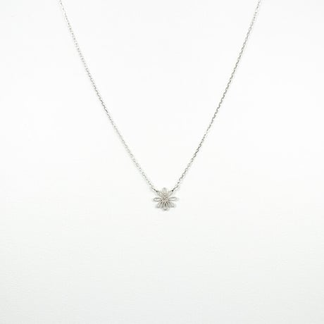シルバー ダイヤモンド フラワー ネックレス　一輪 41685-710