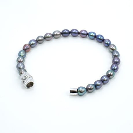 パール silverCZ磁気ワンタッチクラスプ　ブレスレット 70006-000(BL-27)￥15972