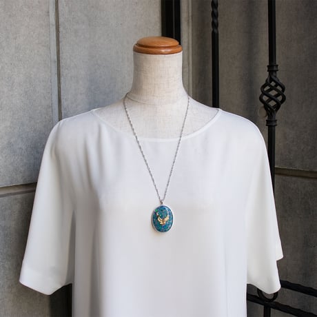 シルバー モザイクオパール ネックレス ふくろう 41629-738￥55902