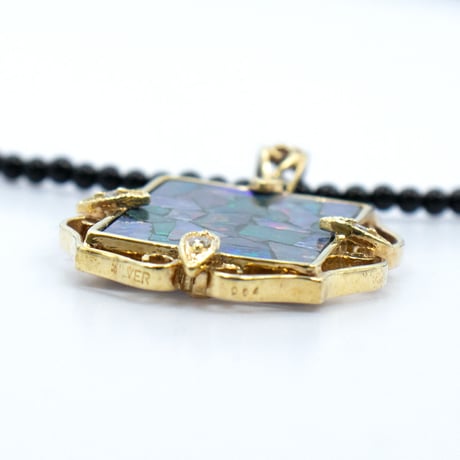 K18 モザイクオパール　ダイヤ ネックレス 34203-138￥93170
