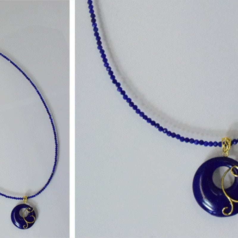 K18YG ラピスラズリ　ペンダント　ネックレス　qvc K18YG ラピスラズリペンダントネックレスqvc