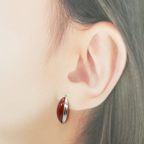 K18 メノウ ピアス 81808-151wBAZ現品限り