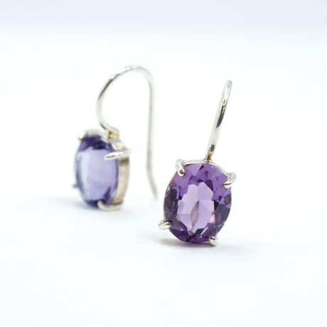 シルバー アメシスト ピアス 82152-720