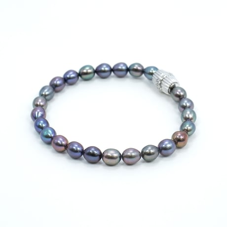 パール silverCZ磁気ワンタッチクラスプ　ブレスレット 70006-000(BL-27)￥15972