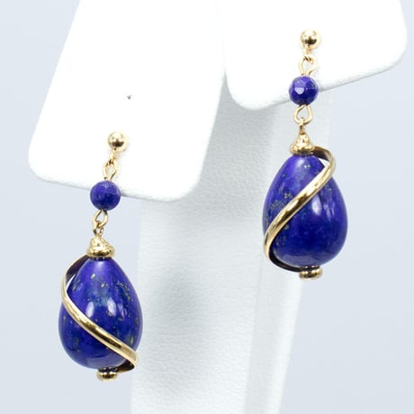 K18 ラピスラズリ ピアス 82170-160 NABZ