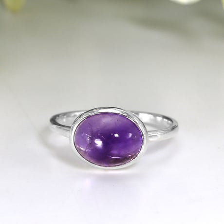 シルバー925 アメシスト リング61578-720再販可