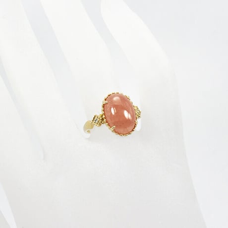 シルバー インカローズ カボションリング ピンク 61568-761再販可