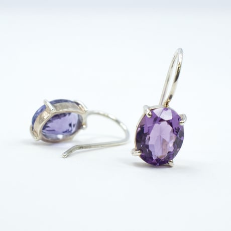 シルバー アメシスト ピアス 82152-720
