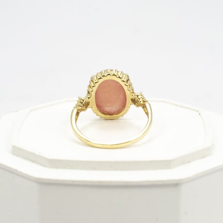 シルバー インカローズ カボションリング ピンク 61568-761再販可
