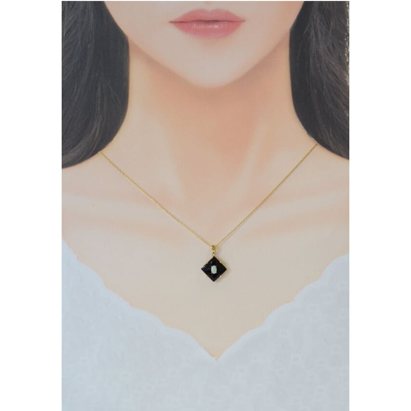 オニキス•オパールペンダントK18