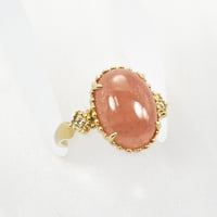 シルバー インカローズ カボションリング ピンク 61568-761再販可