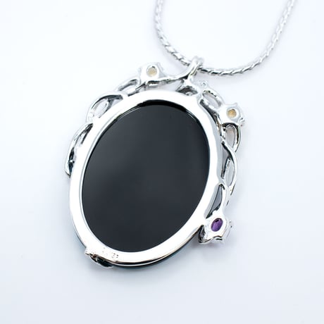 シルバー モザイクオパール ネックレス 40023-000(Pn445)￥61226