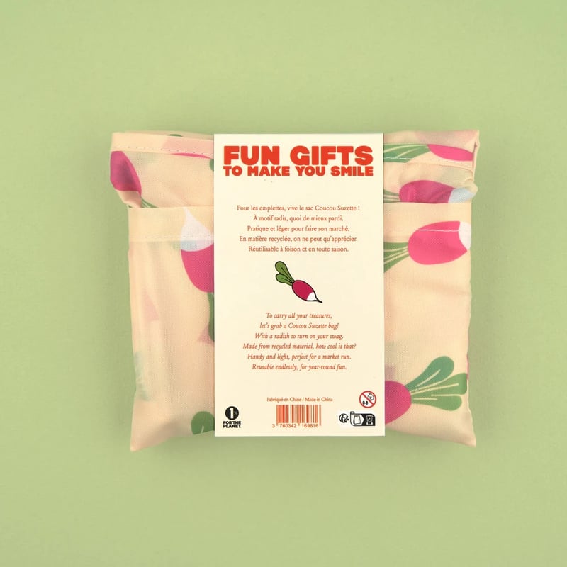 Coucou Suzette】Radish リユーザブルバッグ | goldandbouncy