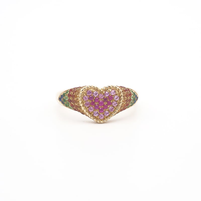 【YVONNE LEON】gold, corundum and amethyst イヤリング Earrings Léopard PM - Diamonds, citrines and yellow gold
