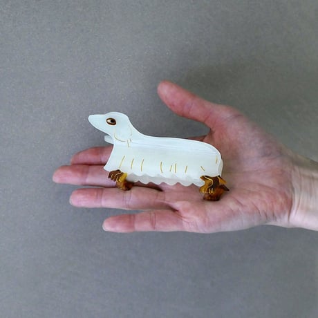 【Coucou Suzette】Ghost Dachshund ヘアクリップ