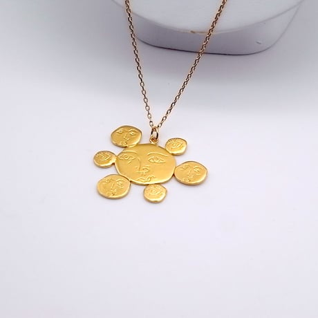 【10 DECOART】ART FACE ロングネックレス