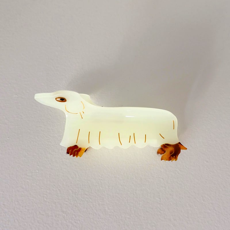 Coucou Suzette】Ghost Dachshund ヘアクリップ | goldan