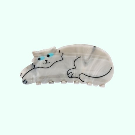 【Coucou Suzette】Gray Cat ヘアクリップ