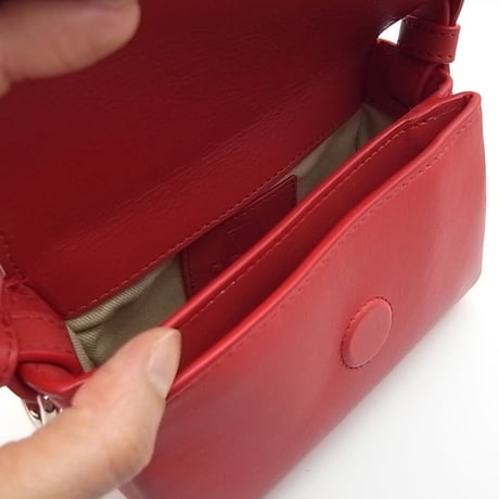 【ANDRESGALLARDO】 FLAP MINI Rabbit Head Bag レッド