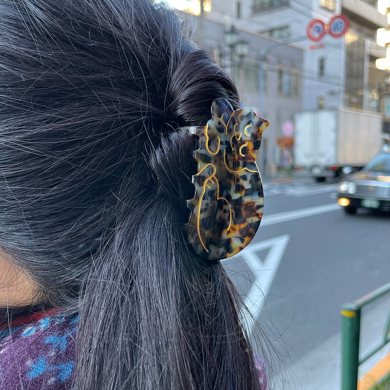 Coucou Suzette】Tortoiseshell Cat ヘアクリップ(べっ甲) | Coucou Suzette】Tortoiseshell Cat ヘアクリップ(べっ甲) |