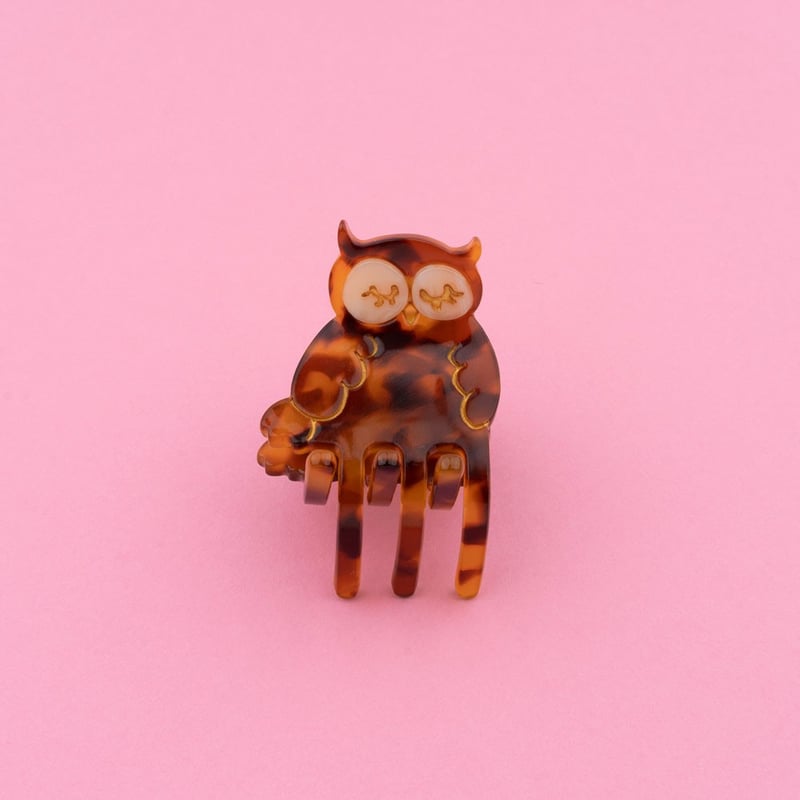 Coucou Suzette】Mini Owl ヘアクリップ | goldandbouncy