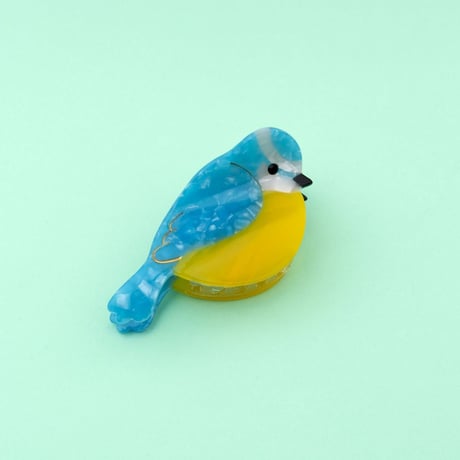 【Coucou Suzette】Blue Tit Bird ヘアクリップ