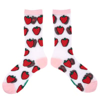 【Coucou Suzette】Strawberry シアーくつした