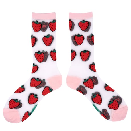 【Coucou Suzette】Strawberry シアーくつした