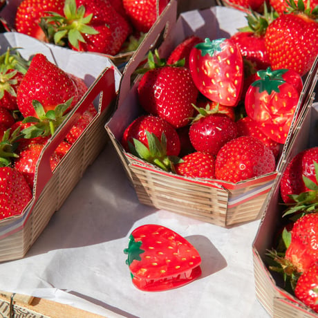 【Coucou Suzette】Strawberry ヘアクリップ