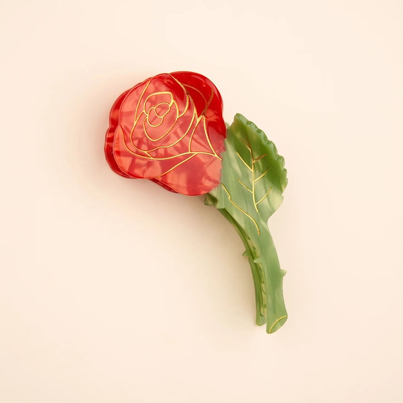 Coucou Suzette】Rose ヘアクリップ | goldandbouncy