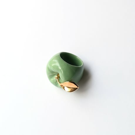 【ANDRESGALLARDO】 APPLE PORCELAIN RING GREEN