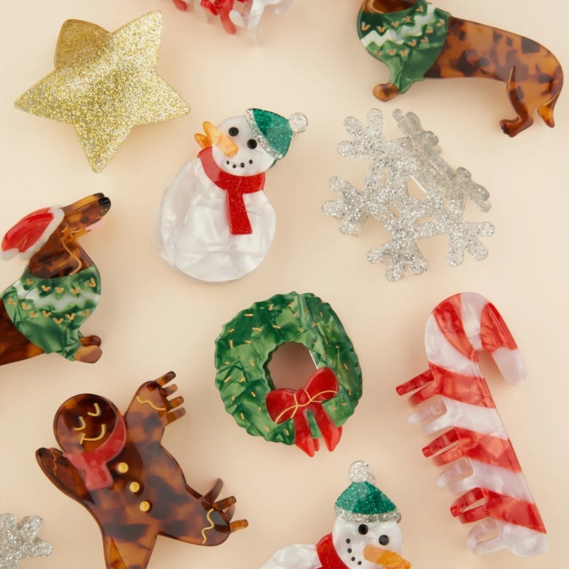 ウィークエンズ クリスマスベア Coucou Suzette】Christmas Wreath ヘアクリップ | golda