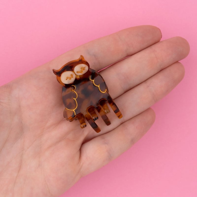Coucou Suzette】Mini Owl ヘアクリップ | goldandbouncy