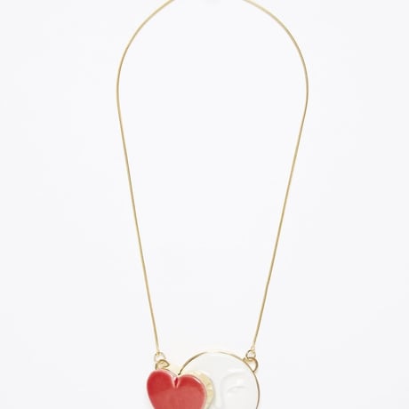 【ANDRESGALLARDO】 MOON HEART Necklace レッド