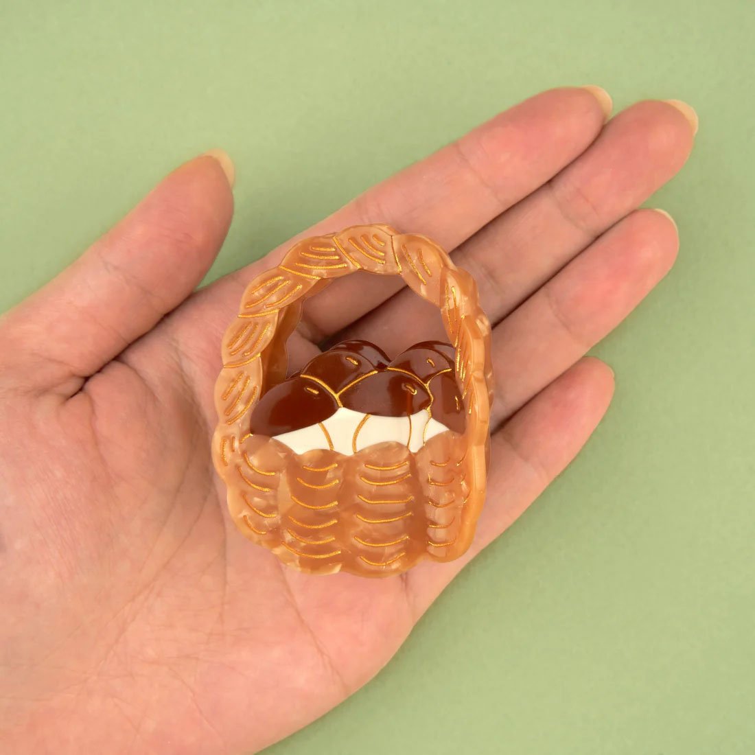 Coucou Suzette】Mushroom Basket ヘアクリップ | goldan