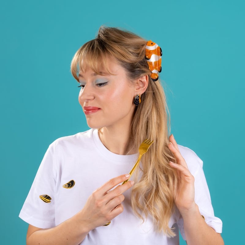 Coucou Suzette】Clownfish ヘアクリップ | goldandbouncy