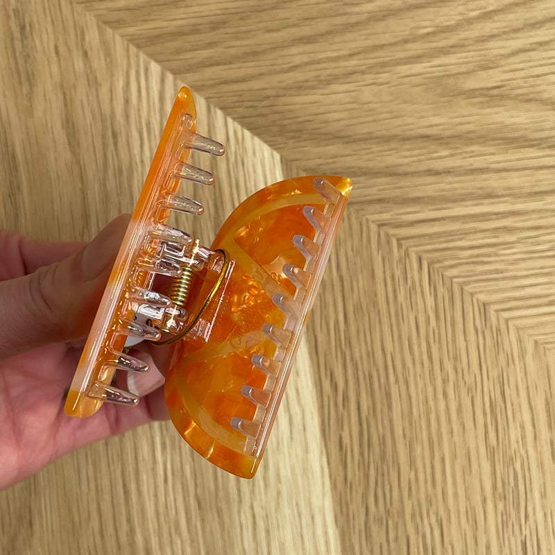 Coucou Suzette】Orange ヘアクリップ | goldandbouncy