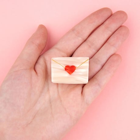 【Coucou Suzette】Mini Love Letter ヘアクリップ（スモールサイズ）