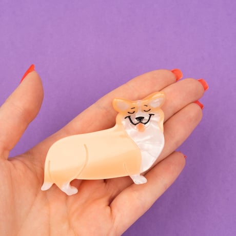 【Coucou Suzette】Corgi ヘアクリップ