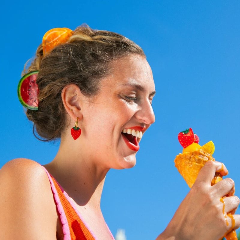 Coucou Suzette】Watermelon ヘアクリップ | goldandbouncy