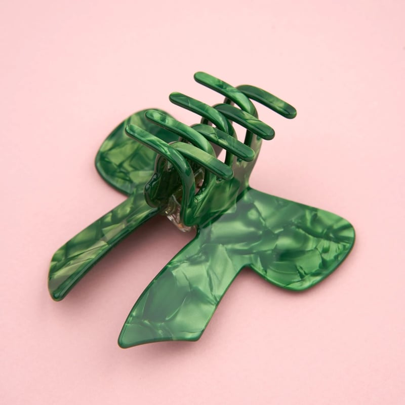 Coucou Suzette】Green Ribbon ヘアクリップ | goldandbo